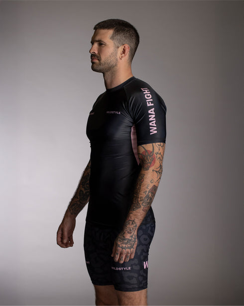 WANA (We All Need Anarchy) FIGHT Short Sleeve Rash Guard
